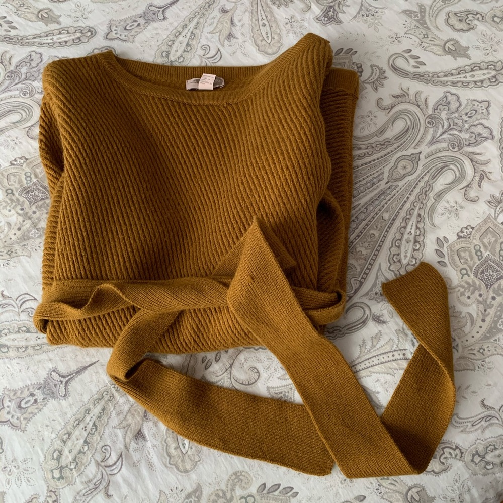 Forever 21 Long Sweater with Tie Waist